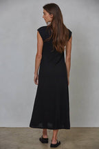 Knit Ribbed Cap Sleeve Dress