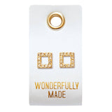 Square Stud Earrings