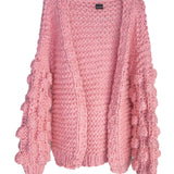 Knit Cardigan with Bauble Sleeves