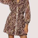 Lover's Waltz Mini Dress - Lurex Chiffon