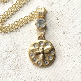 Coin Medallion Charm Necklace