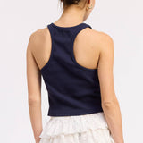 RACER BACK TANK TOP WTIH BEADING