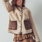 Plush Faux Shearling Jacket – Boxy Relaxed Fit