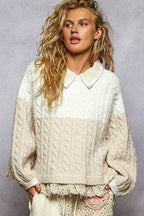 Collared Crochet Sweater