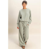 Raw Edge Detail Burnout Sweatshirt