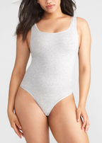Cotton Seamless Shaping Thong Bodysuit
