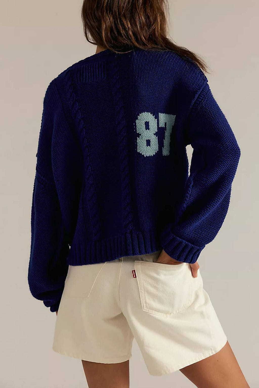 '87' Thick Knit Sweater