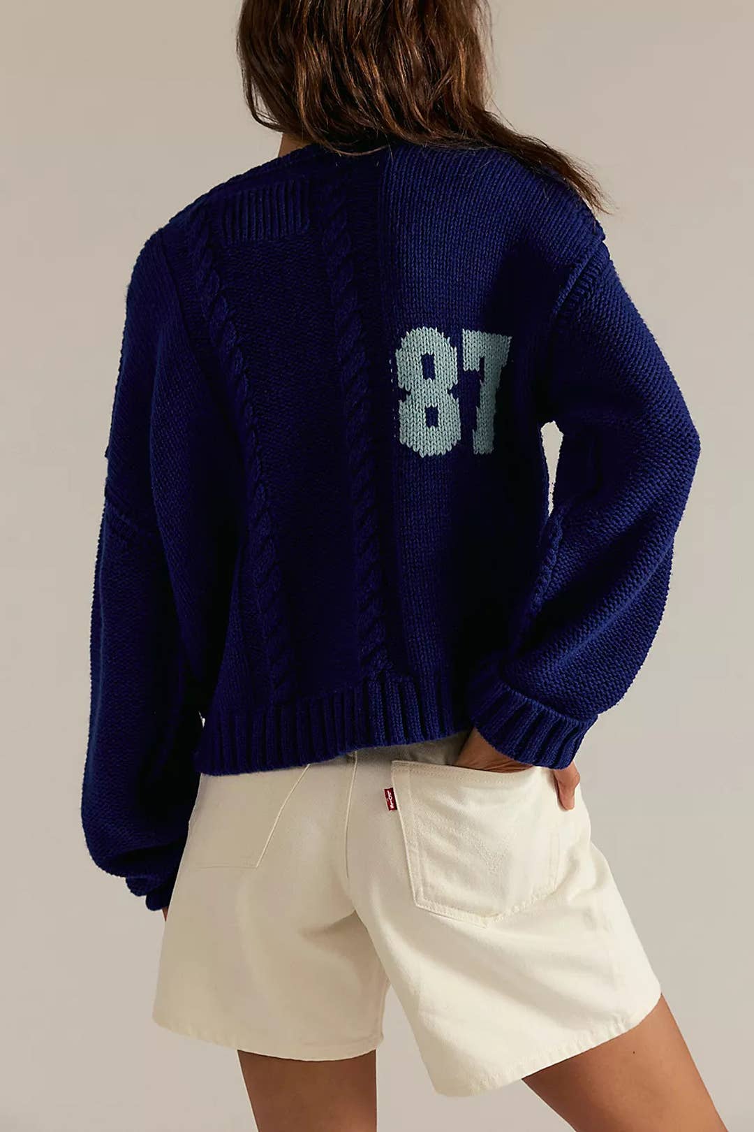 '87' Thick Knit Sweater