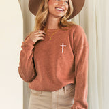 "JESUS HAS MY BACK" Graphic Sweatshirt