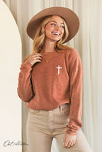 "JESUS HAS MY BACK" Graphic Sweatshirt