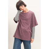 Mineral Wash Oversized Crew Neck T-Shirts