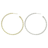 Instant Classic Twisted Wire Hoop Earrings