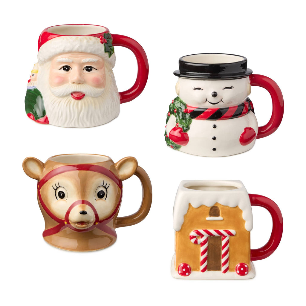 Santa's Retro Christmas Mug