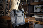 Spider Mums Recycled Canvas Crossbody Tote