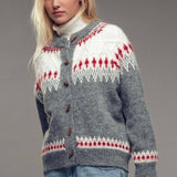 Nordic Wool Blend Toggle Buttons Cardigan