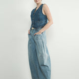 Denim Tuxedo Vest