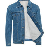 MEN'S DENIM JACKET SHERPA LINING (HF-1002)