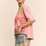 Garment-Wash Love Graphic Tee