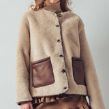 Plush Faux Shearling Jacket – Boxy Relaxed Fit
