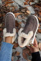 Suede Plush Lined Anklet Boots