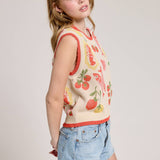Market Print Knit Vest