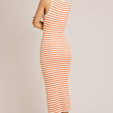 Sleeveless Round Neck Ribbed Sweater Dress