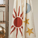 Sun Moon Star Patch Wide Pants
