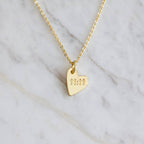 11:11 Stamped Heart Necklace
