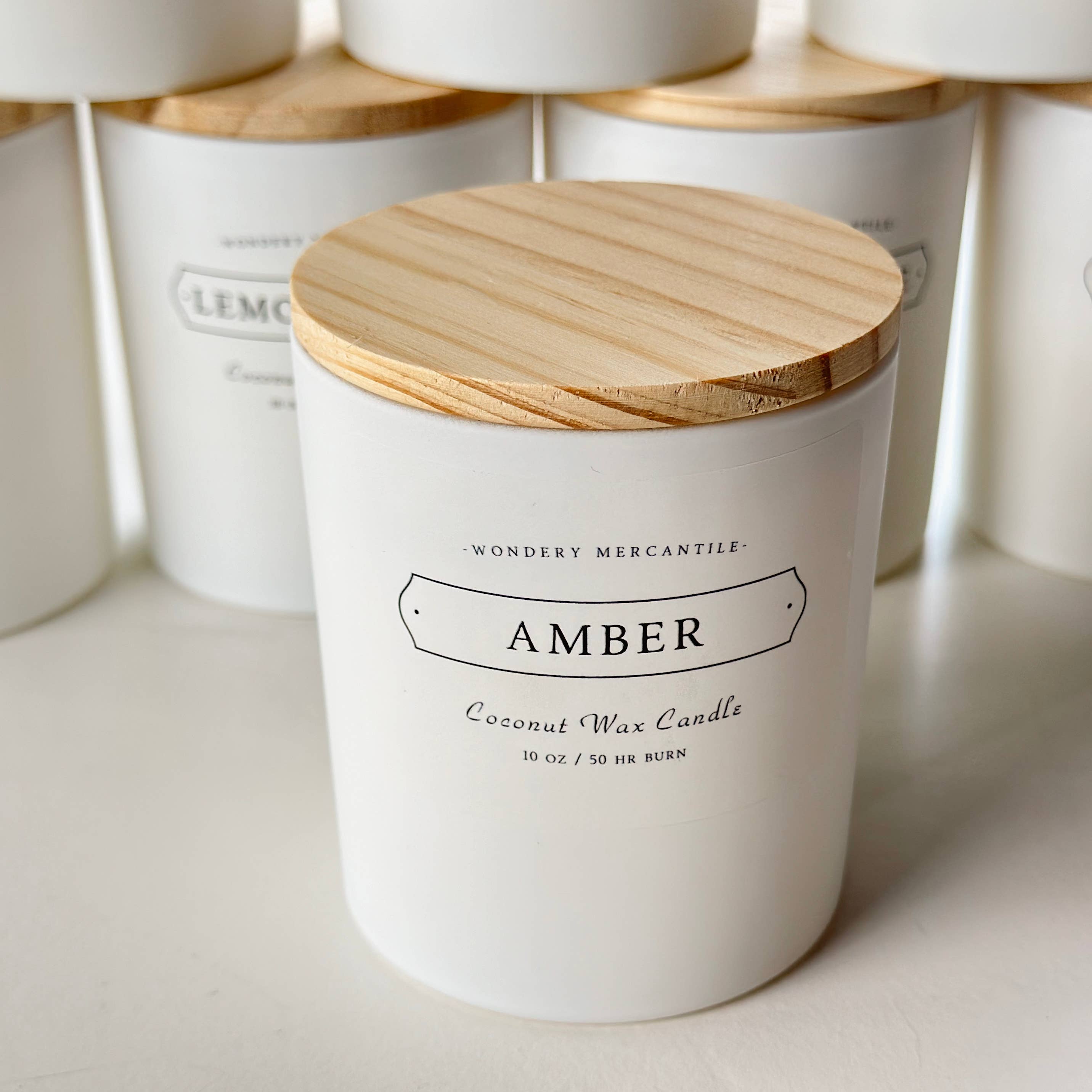 Amber Coconut Wax Candle | Amber, Ozone, Bergamot