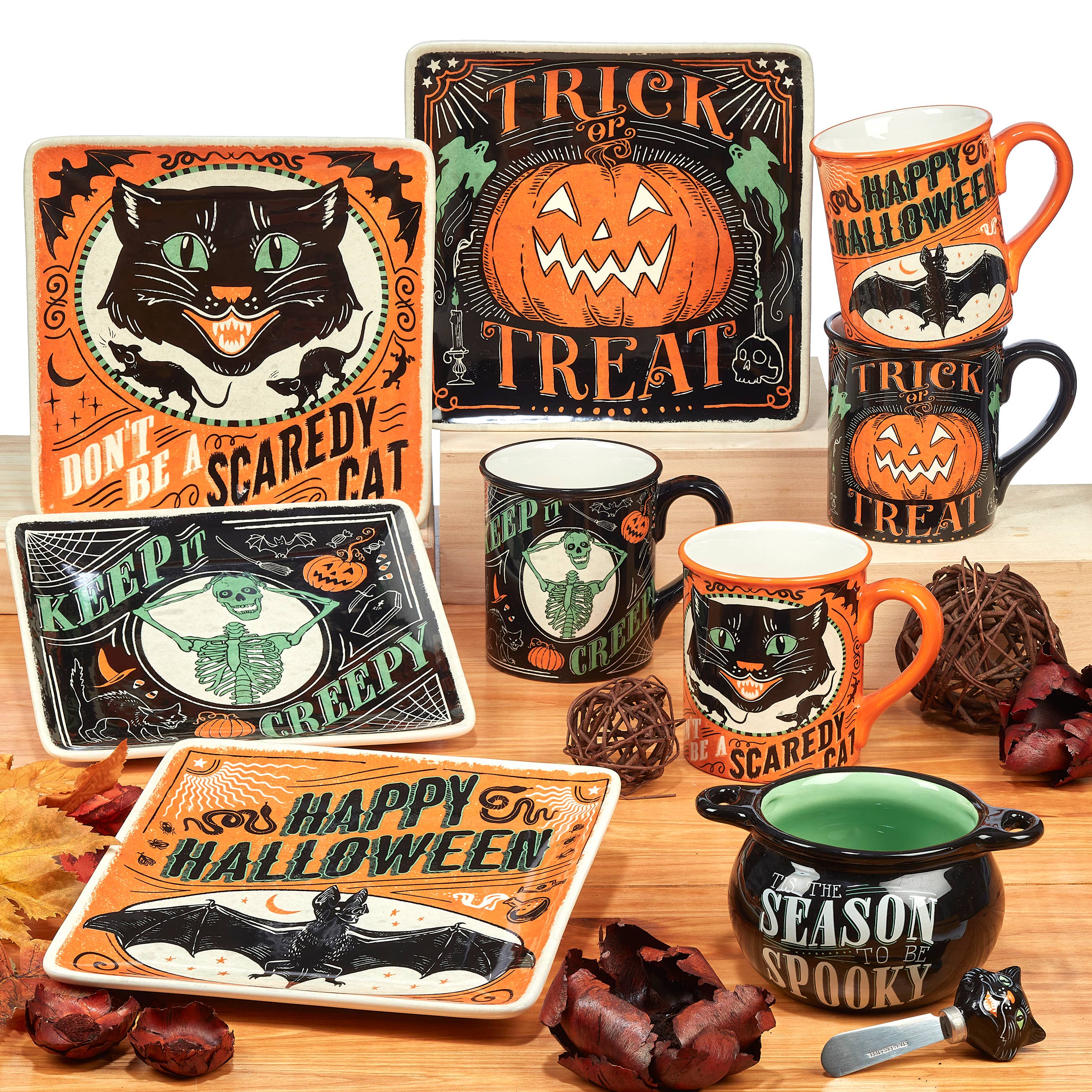 Scaredy Cat Halloween Mug 18oz