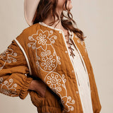 Embroidered Quilted Western Jacket