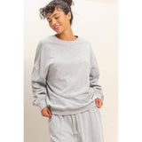 Acid Wash Oversized Sweatshirt
