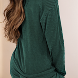 "MERRY" Graphic Long Sleeve Top and Shorts Set