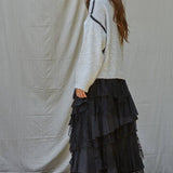 Thick Stitch Detail Cotton Sweater