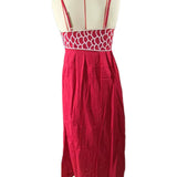 Goldfish Embroidered Strappy Maxi Dress