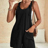 Solid Color Jumpsuit w/ Pockets
