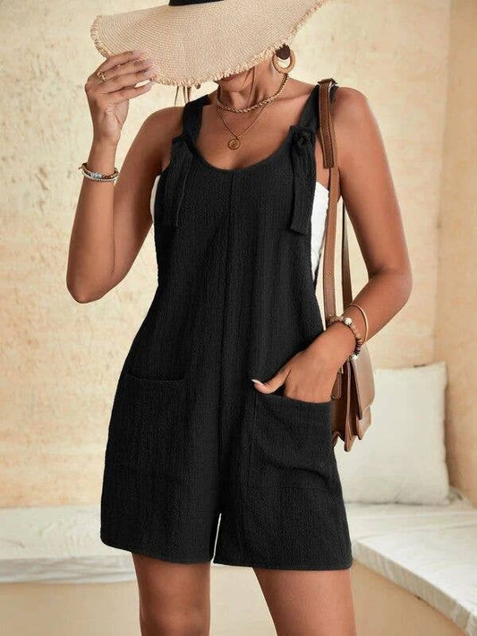 Solid Color Jumpsuit w/ Pockets
