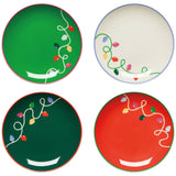 Holiday Glow Christmas Appetizer Plates