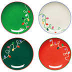 Holiday Glow Christmas Appetizer Plates