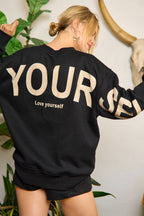"Be Yourself" Oversized Sweatshirt