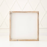12x12 Wood framed blank sign w/removeable insert DIY 11032