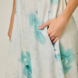 61370 Printed Tencel Culotte Jumpsuit