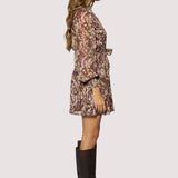 Lover's Waltz Mini Dress - Lurex Chiffon