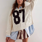 '87' Thick Knit Sweater