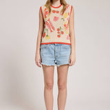 Market Print Knit Vest
