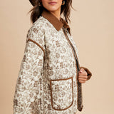 Collared Quilted Puffer Jacket