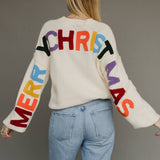 Ivory Merry Christmas Sweater