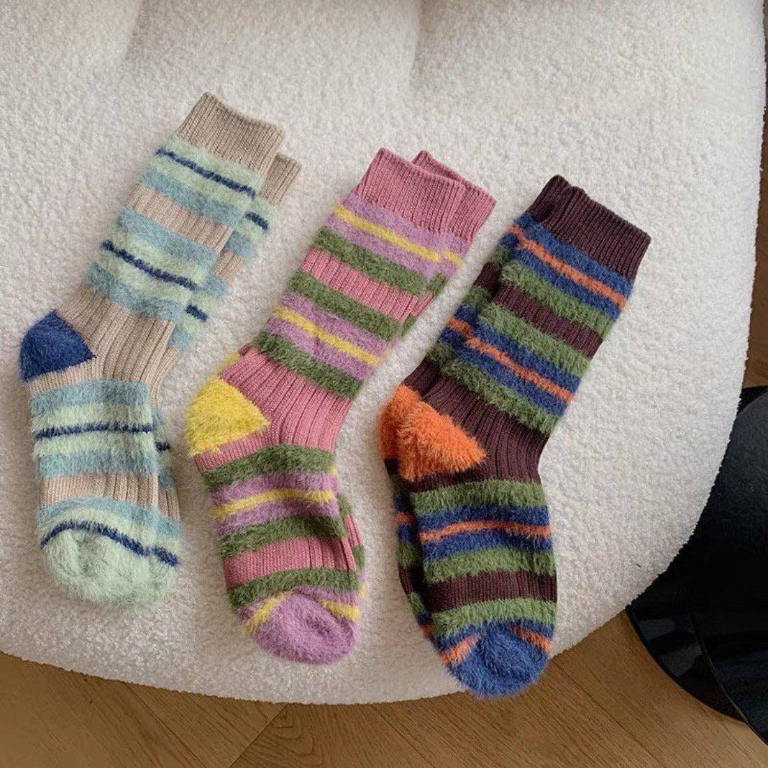 Thick Striped Winter Warm Socks