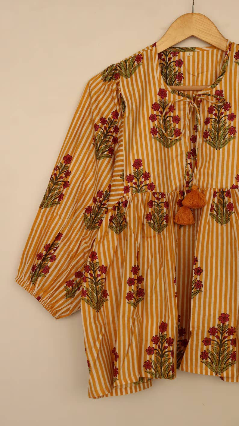 Indian Floral Print Tunic