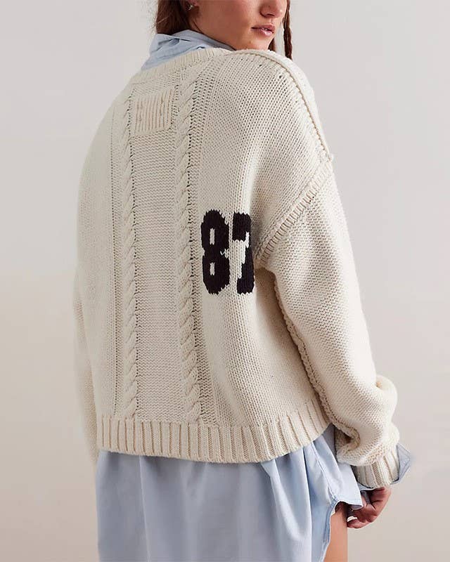 '87' Thick Knit Sweater